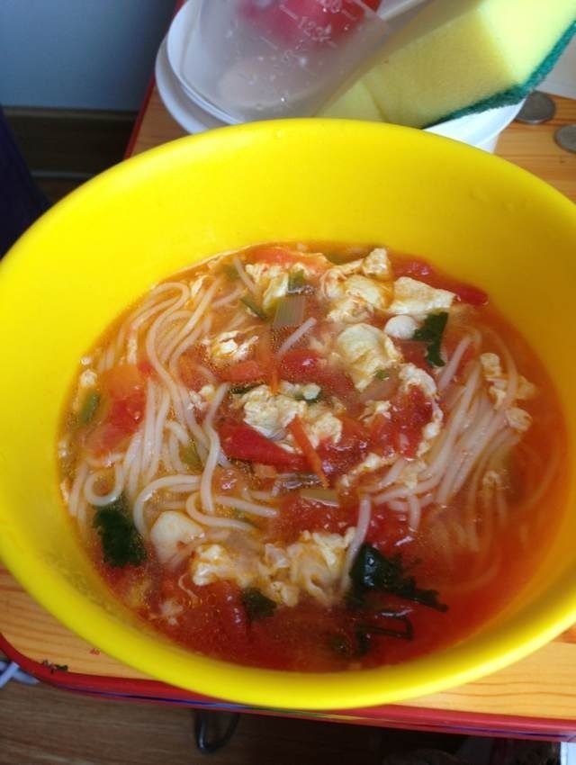 鸡蛋西红柿面