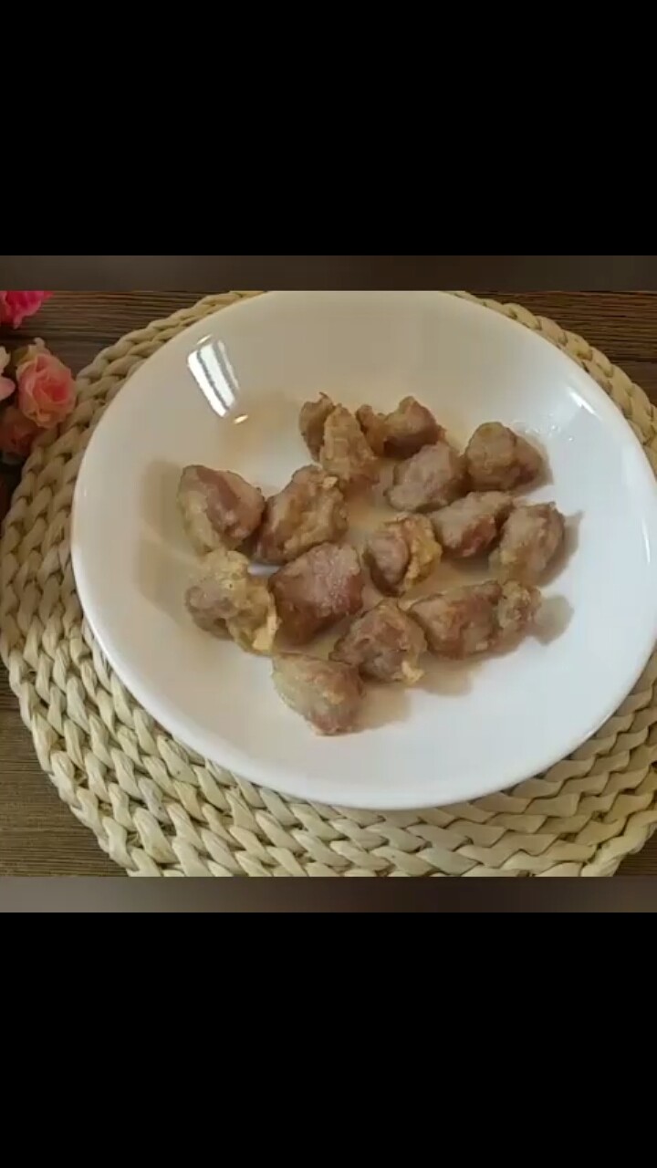 糖醋肉,捞出等微微冷却一下