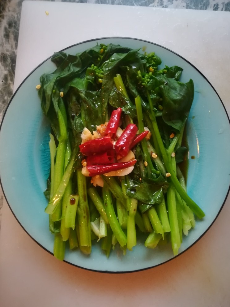烫菜心