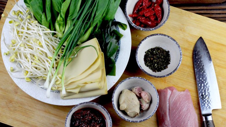 水煮肉片,所需食材