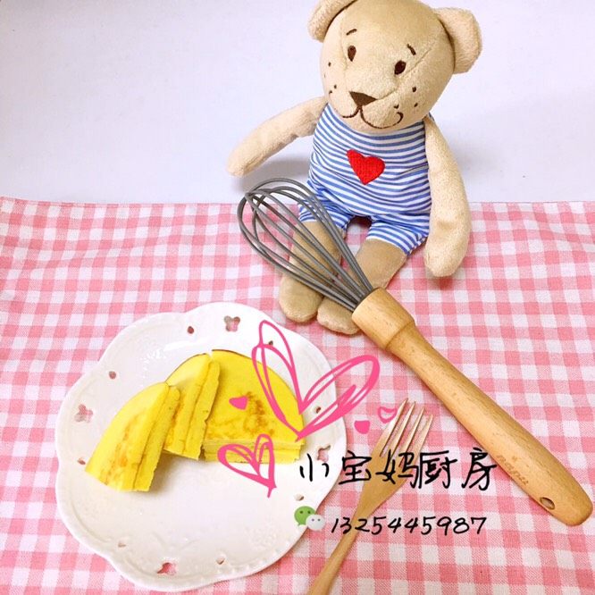 蛋黄松饼,切片