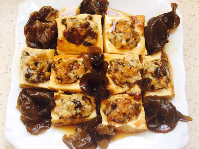 木耳豆腐盒子,出锅，成品