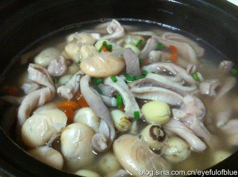 芸豆莲子肚片汤