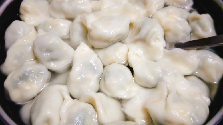 小白菜鸡蛋素馅儿饺子#人民的美食#