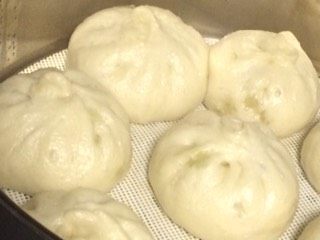 青菜香菇肉末包