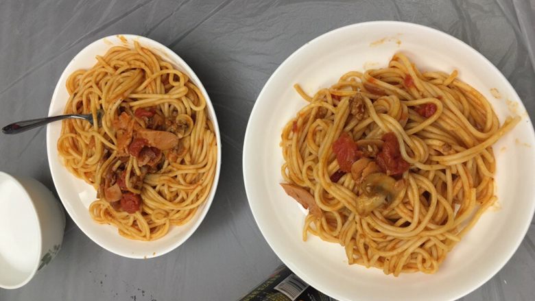 自制意面🍝,好啦，我和我的宝贝开始享受啦……