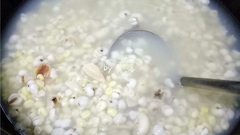 绿豆薏仁糖水,程序结束后,【绿豆薏仁糖水】做好啦;