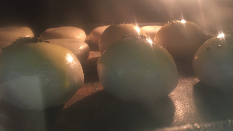 美味肉松酥,放入烤箱,180度中层上下火30分钟,