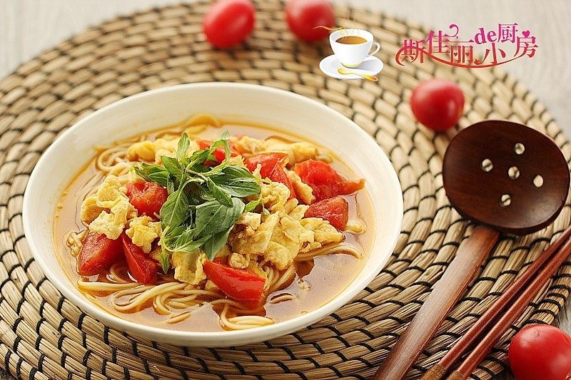 荆芥西红柿鸡蛋面