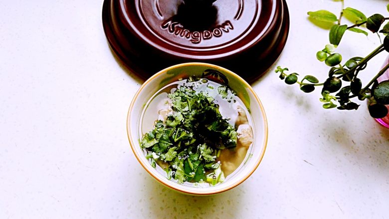 砂锅炖羊肉,盛入碗中撒葱花、香菜、<a style='color:red;display:inline-block;' href='/shicai/ 134296'>白胡椒粉</a>、醋、滴几滴香油既可。搭配发面饼、馒头等,简单不失美味。(放点蒜苗碎更有味)