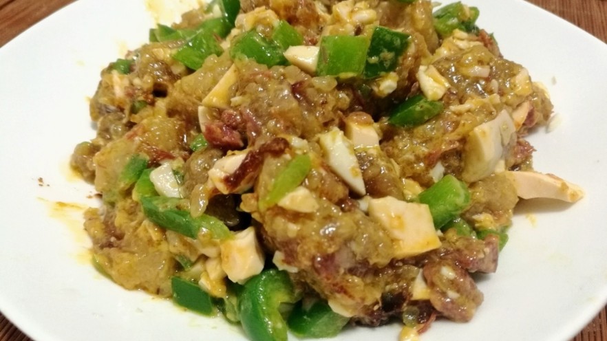 咸鸭蛋炒肉粽