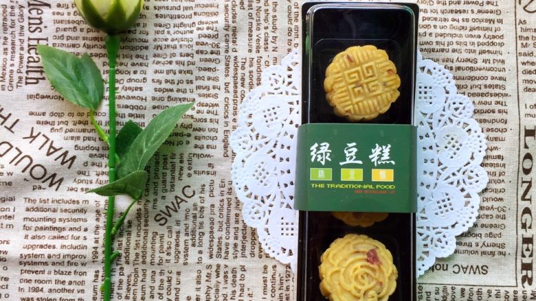 Diy手工蔓越莓绿豆糕,搭配漂亮的包装盒,确实和外面卖的一样哦!