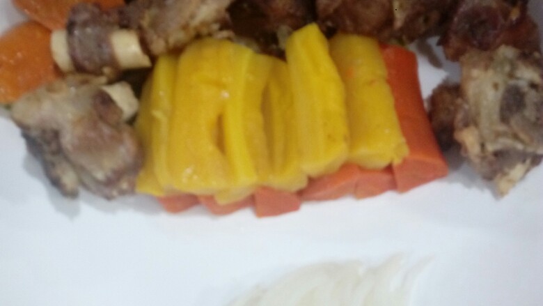 杂粮焖羊羔肉,出菜效果好，手机不给力