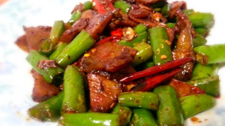 青椒咸腊肉