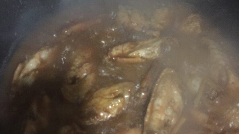 可乐鸡翅,然后就开大火收汁