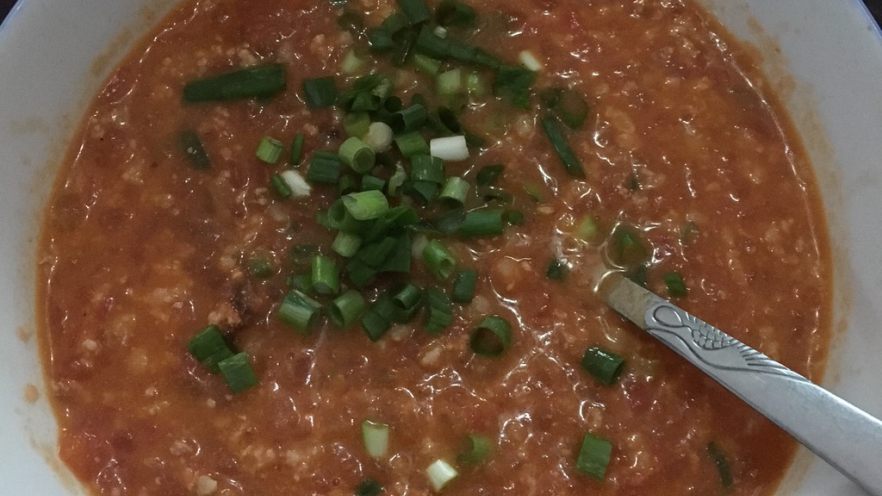 番茄肉沫汤