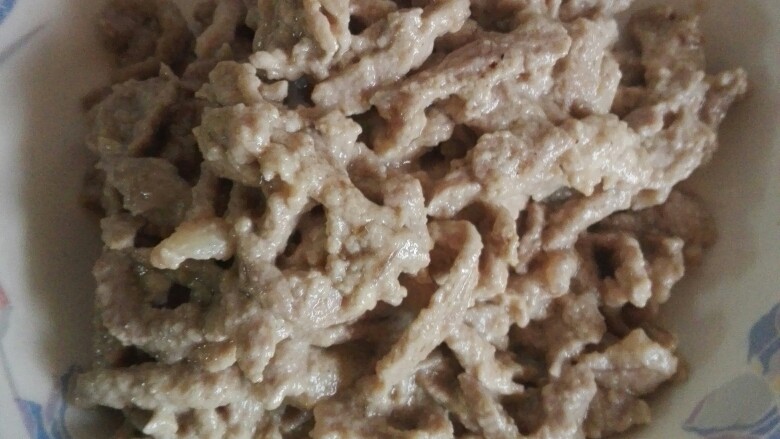 京酱肉丝,炒好了备用
