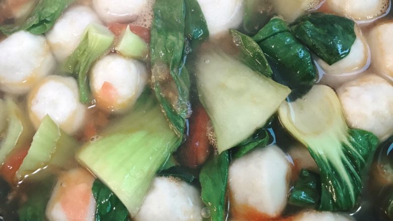 蔬菜鱼丸
