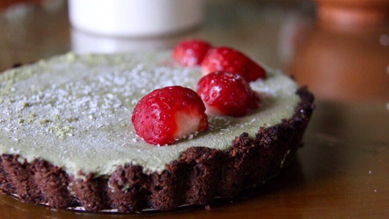 抹茶草莓挞(Matcha Strawberry Tart),完成！