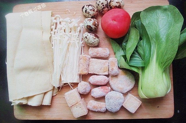 砂锅千张,准备好食材