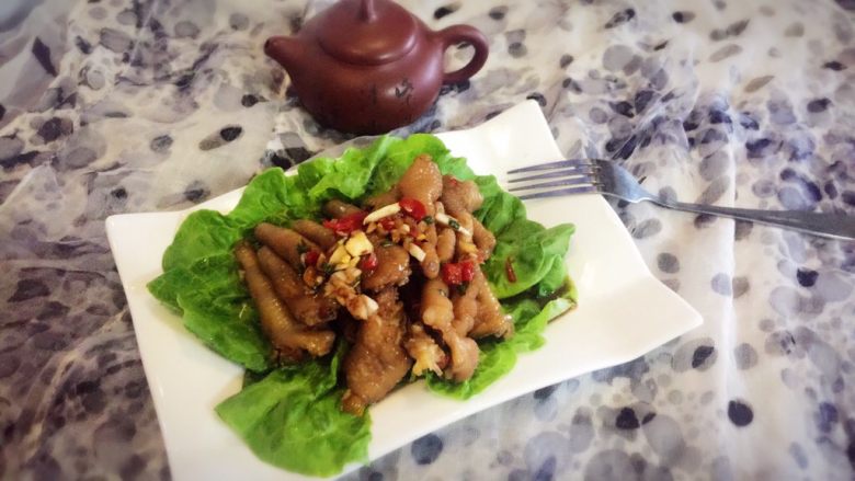 酸辣鸡脚,成品图。!