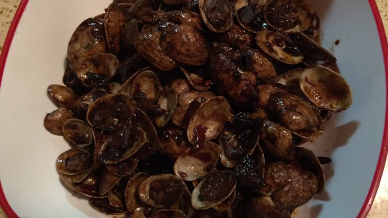 爆炒花蛤,起锅，开吃，😄