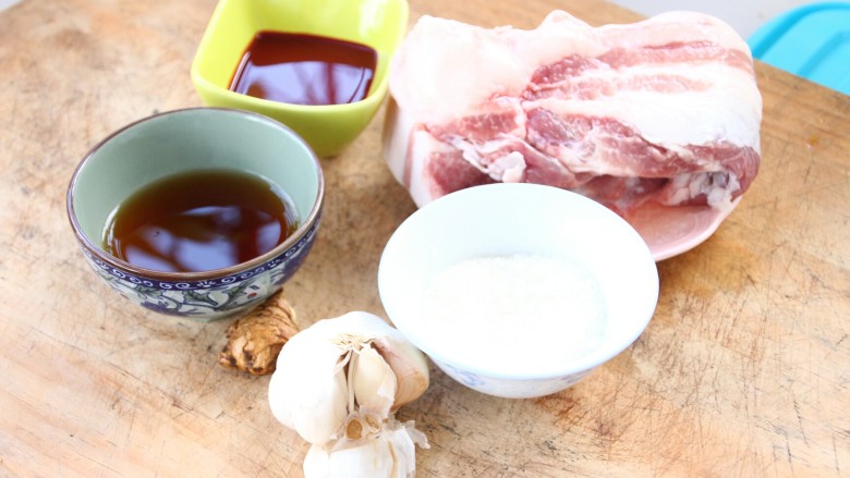 南乳汁红烧肉,准备材料