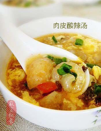 肉皮酸辣汤