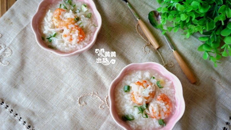 【虾仁海鲜粥】熨帖家人的胃,成品图