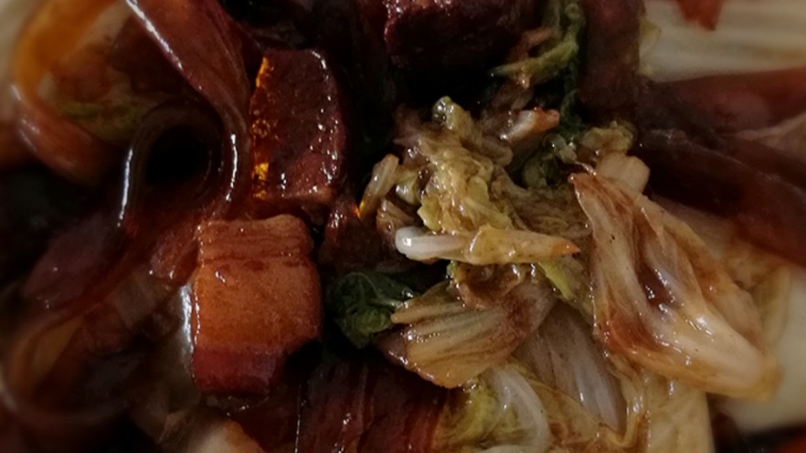 五花肉白菜炖粉条