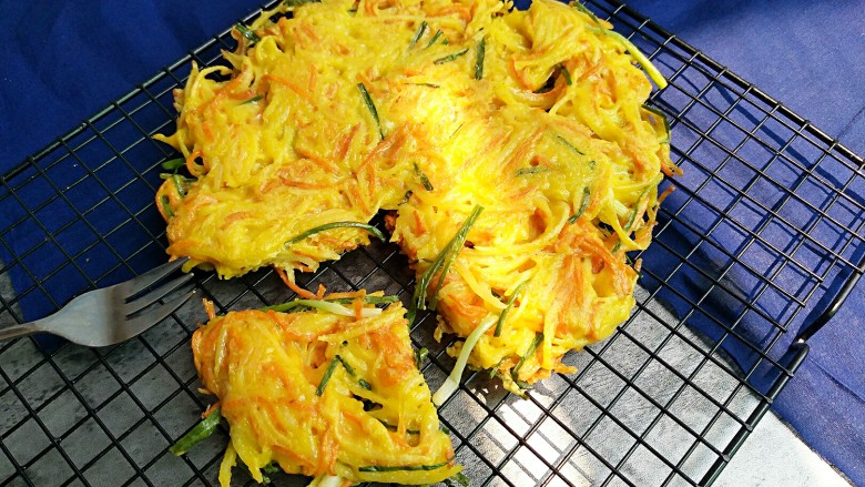 黄金田园菜饼,天然的金黄色!
