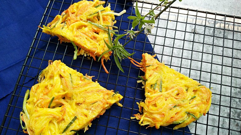 黄金田园菜饼,营养丰富,维生素满满!