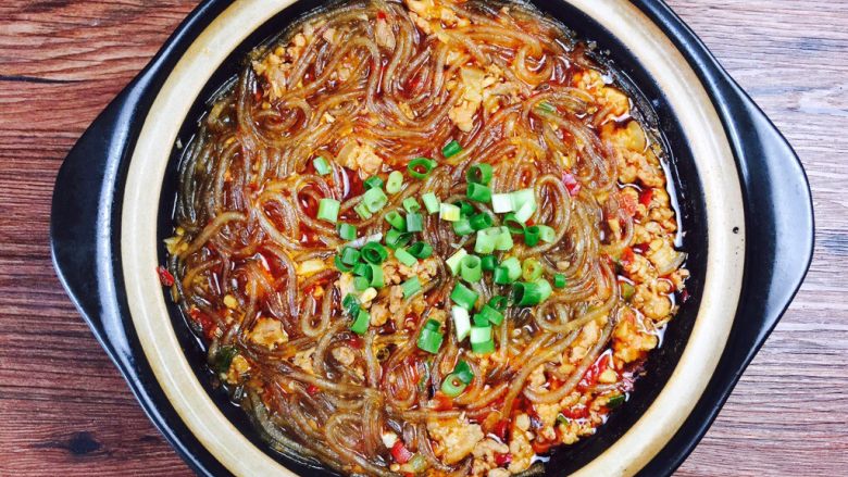 肉末粉丝煲,成品图,有木有很诱人?