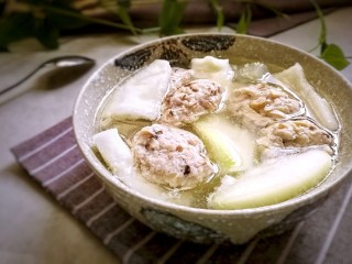 香菇肉滑蒲瓜汤