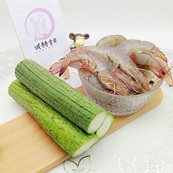 鲜虾丝瓜盅,准备食材