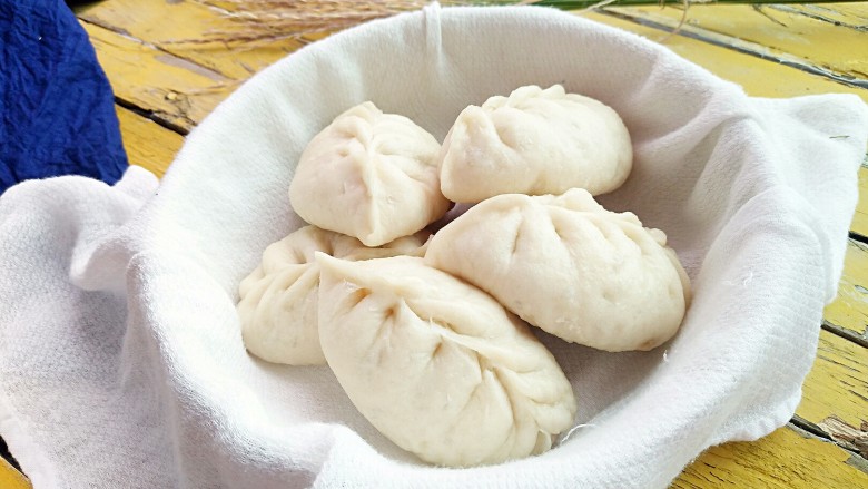 四季豆肉包子,断火后闷3分钟至关重要!