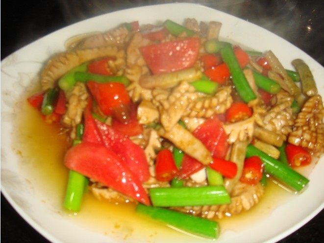 酸辣腰花