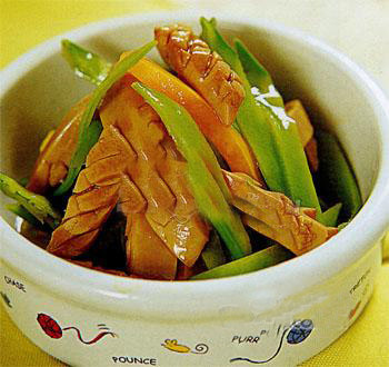 兰豆腰花丝