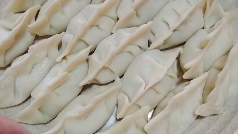 三宝手工水饺,芹菜猪肉馅!温州二号女子作品!