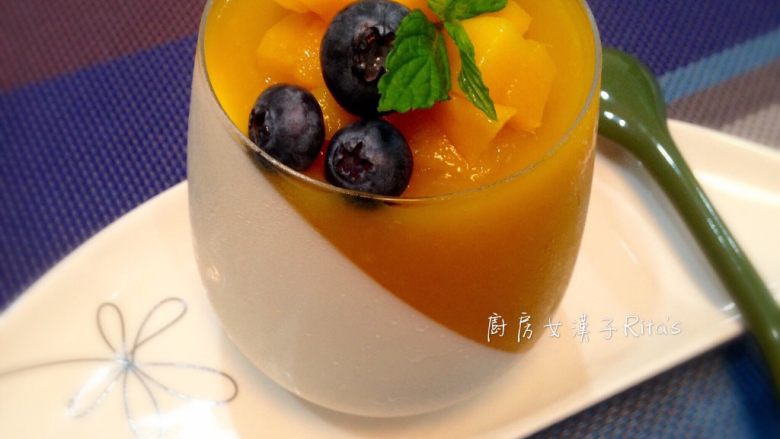雙色芒果奶酪