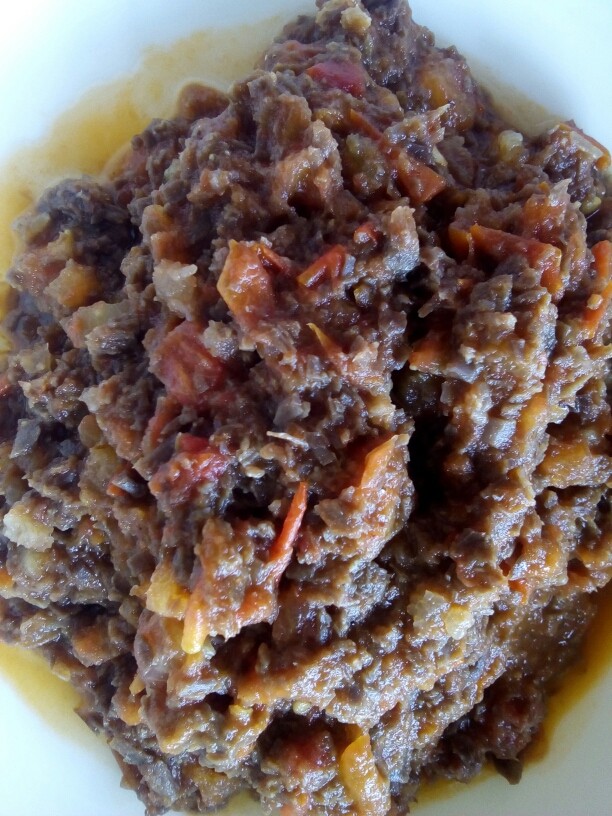 番茄牛肉酱,盛出即可。