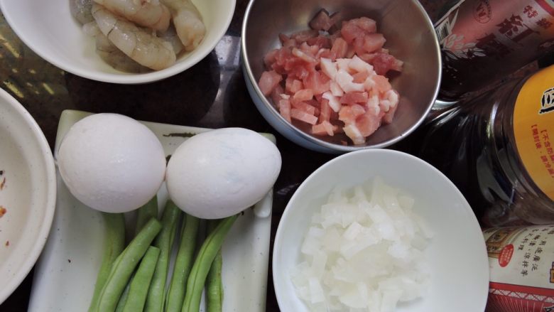 日式四色饭,食材