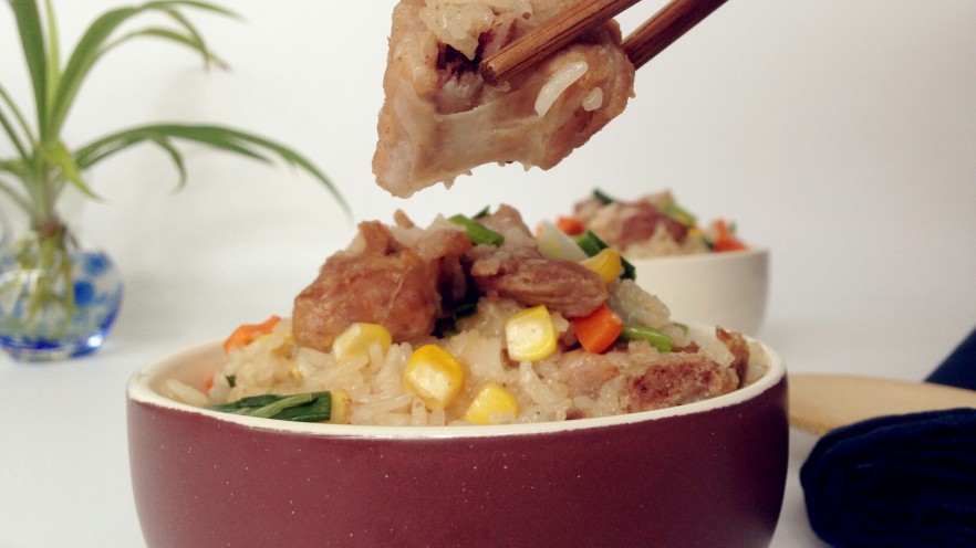 面包机版排骨糯米饭