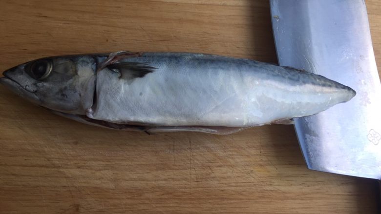油煎青占鱼,洗净,从尾部往头方向片出骨头上面的肉