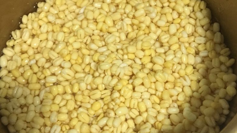 冰镇木糖醇绿豆糕,放入高压锅,放跟豆子一样平的水蒸二十分钟