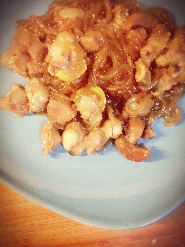 扇贝卤肉粉丝汤,真的好吃,一大锅都能吃完