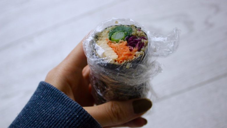 寿司卷:忙不代表不能健康,健康餐完成!