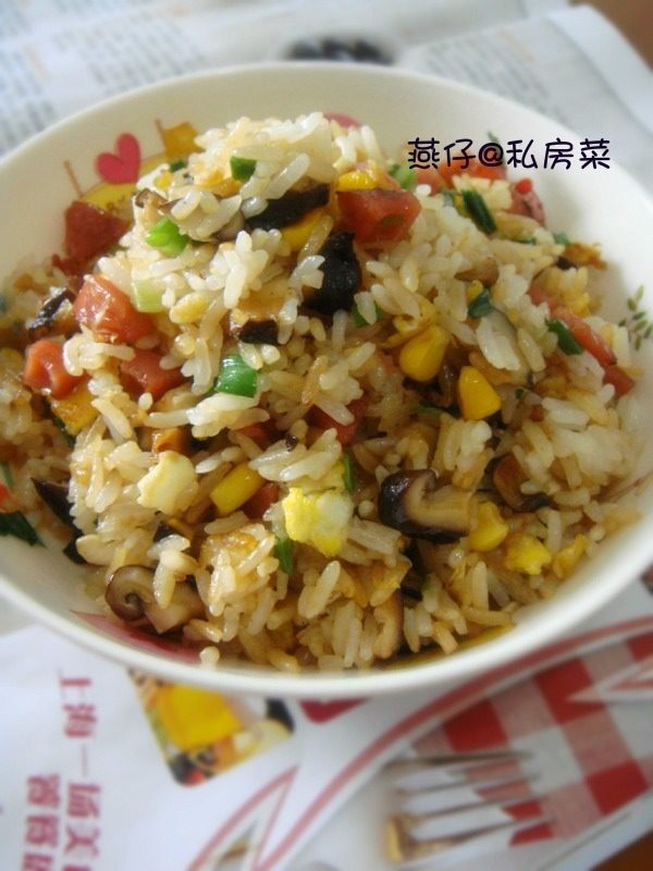 五彩蛋炒饭