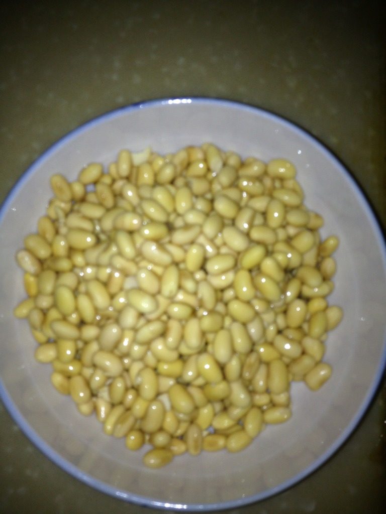 黄豆炖猪蹄,如图