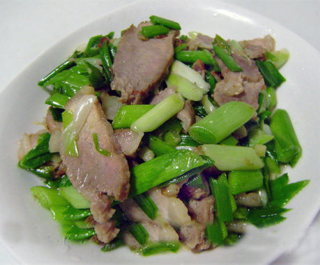 青蒜炒咸肉